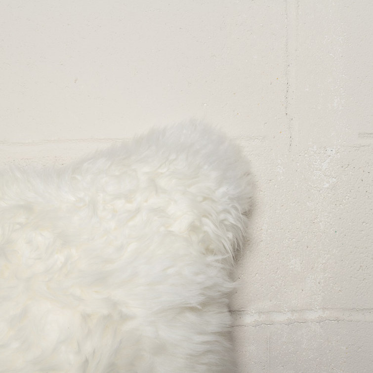 Natural Sheepskin Fur 18" Square Pillow Set