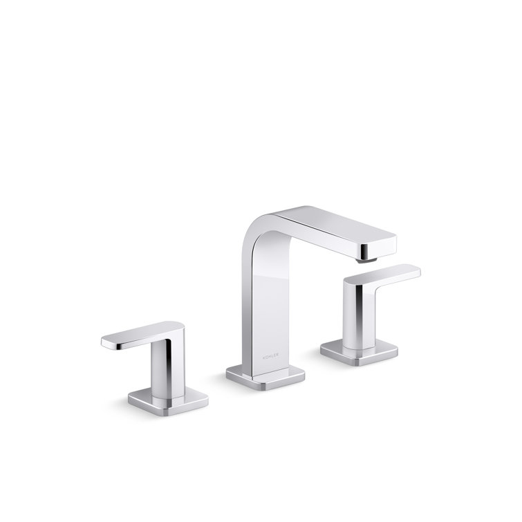 Vibrant Brushed Bronze Widespread Bathroom Faucet with Lever Handles