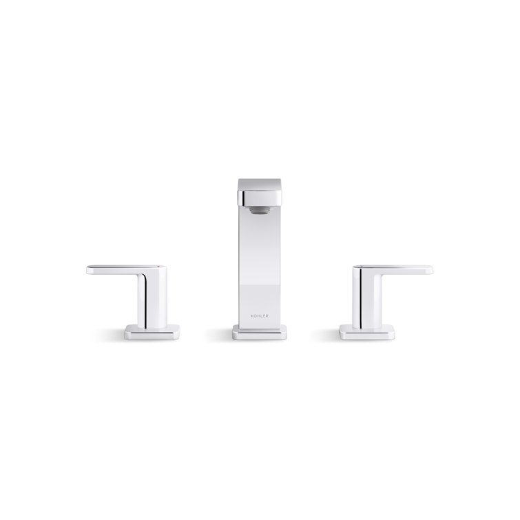 Vibrant Brushed Bronze Widespread Bathroom Faucet with Lever Handles