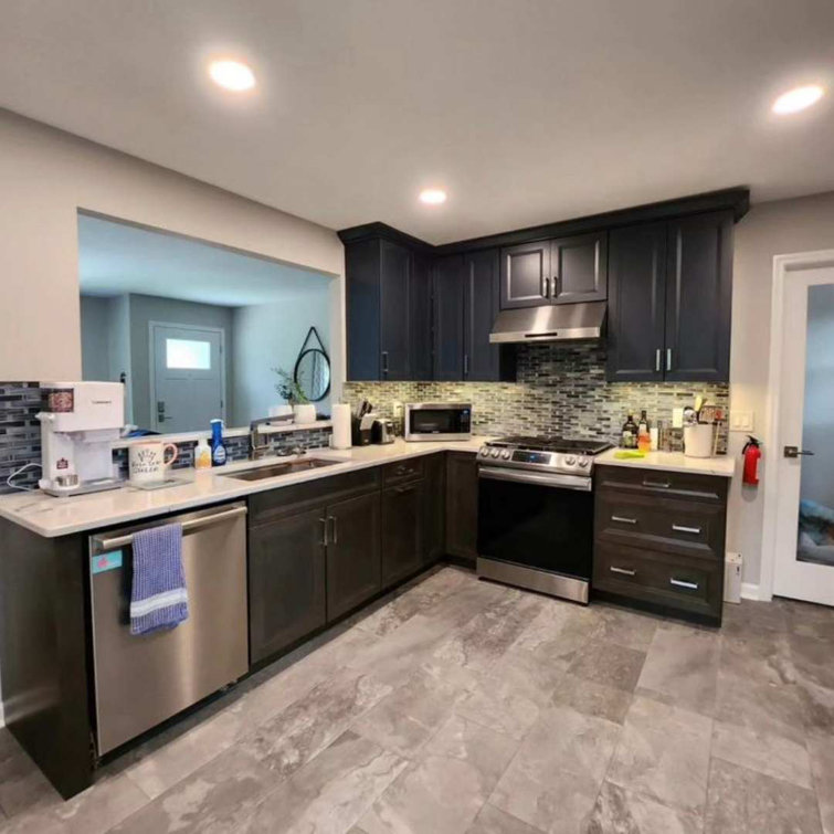 Multi Brown 12" x 24" Matte Porcelain Stone Look Wall & Floor Tile