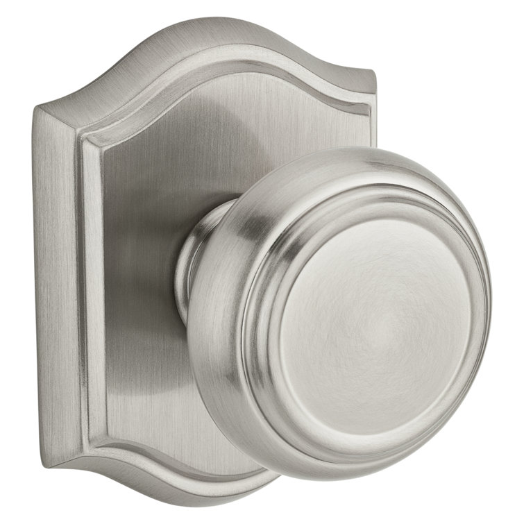 Satin Nickel Round Traditional Passage Door Knob