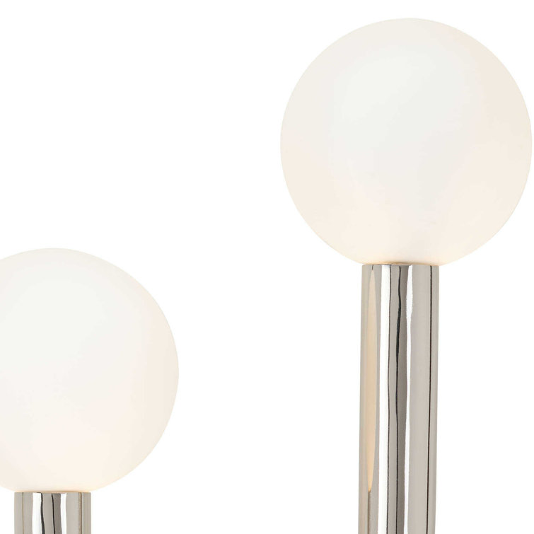 Polished Nickel Dual Globe Dimmable Wall Sconce