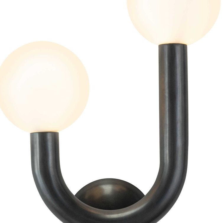 Dual Glow Dimmable Oil-Rubbed Bronze Brass Sconce