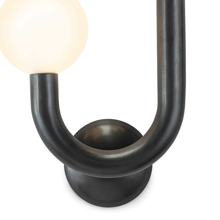 Dual Glow Dimmable Oil-Rubbed Bronze Brass Sconce