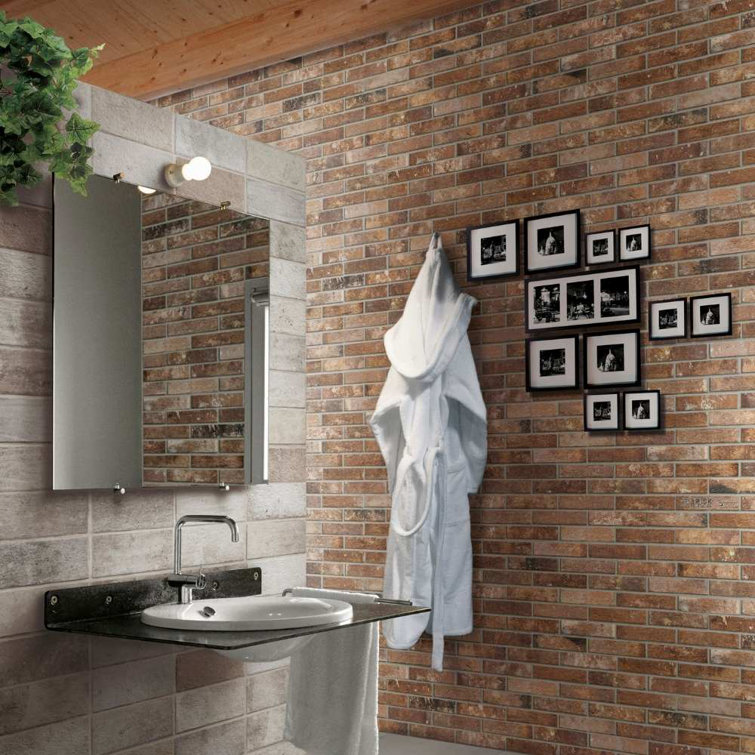 Sunset 2x10 Matte Porcelain Brick Look Floor and Wall Tile