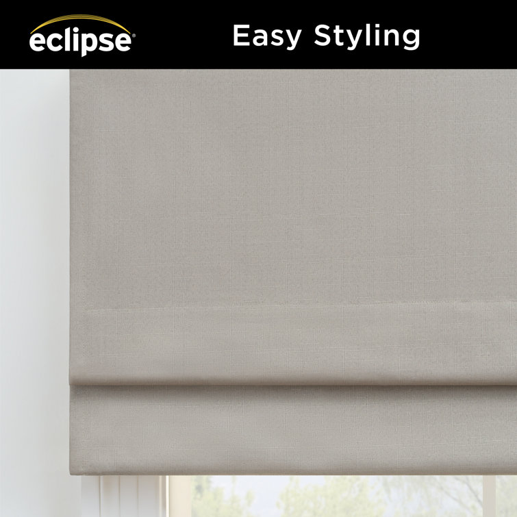Gray Cordless Blackout Fabric Roman Shade 23x64