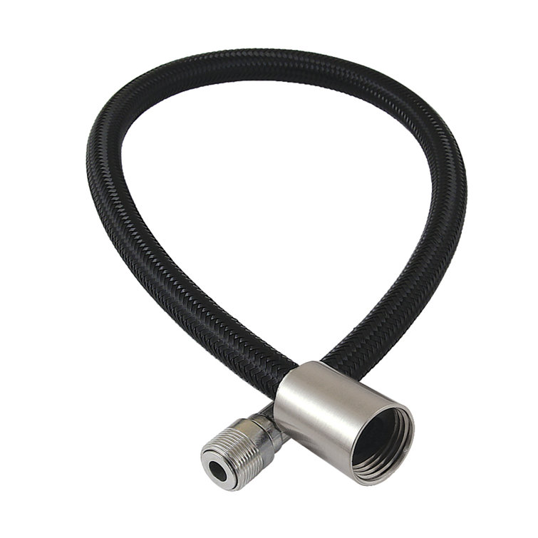 Matte Black 20-Inch Braided Pull Down Kitchen Faucet Hose