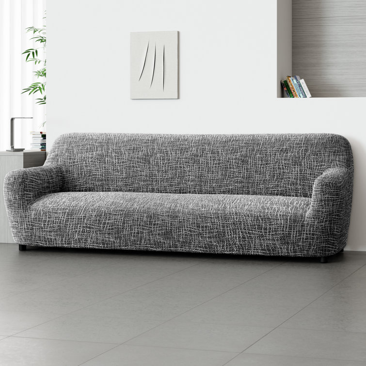 Vittoria Blue Stretch Polyester Sofa Slipcover