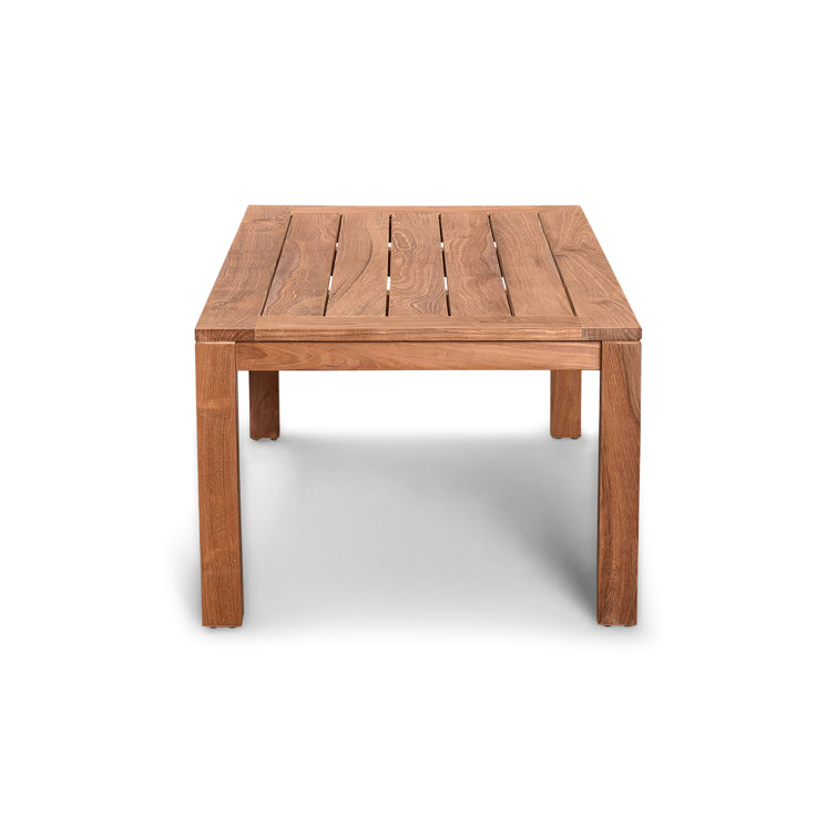 Natural Teak Rectangular Outdoor Coffee Table
