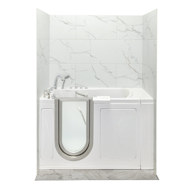 Royal 52" White Acrylic Hydro Massage Walk-In Bathtub