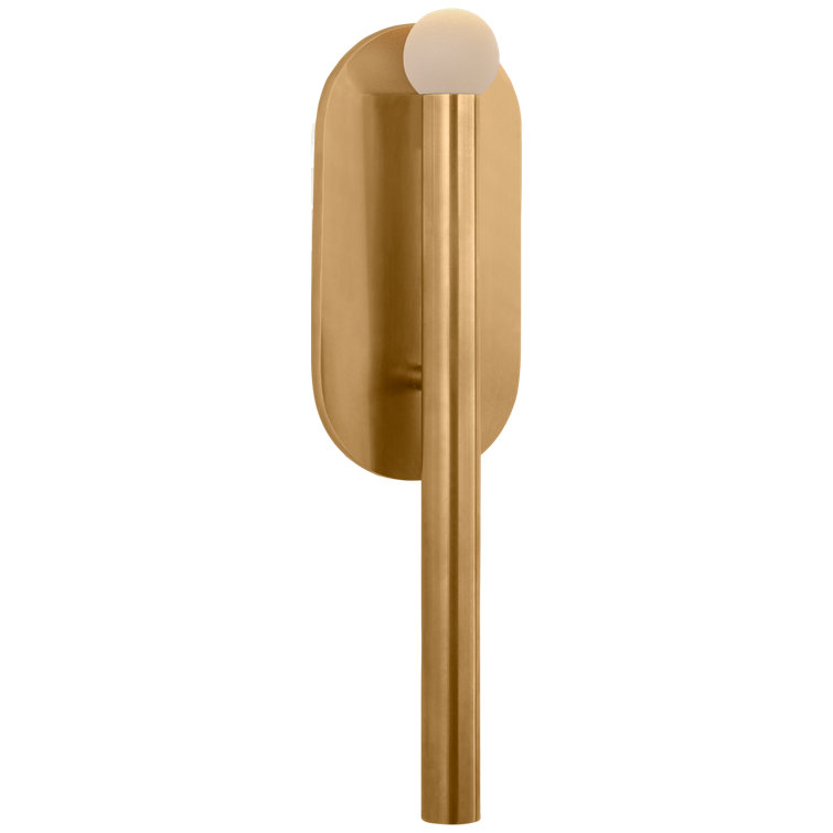 Antique Burnished Brass LED Wall Sconce with Diffuser