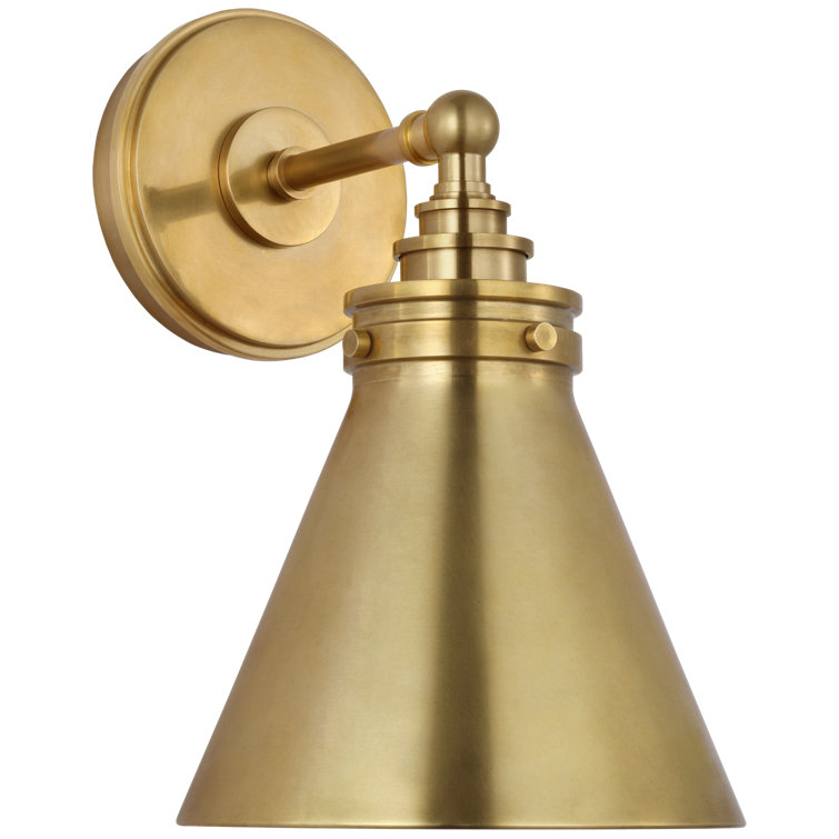 Antique Brass Industrial Dimmable Wall Sconce