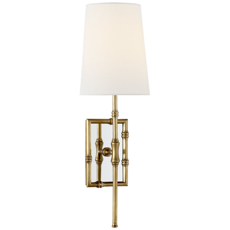Hand Rubbed Antique Brass and Bronze Dimmable Sconce