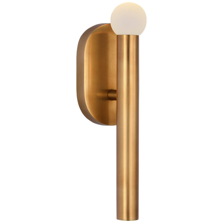 Antique Brass LED Wall Sconce with Diffuser
