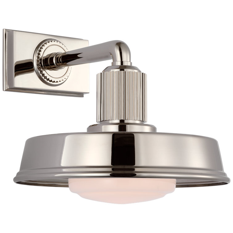 Polished Nickel 7.75" Direct Wired Electric Sconce