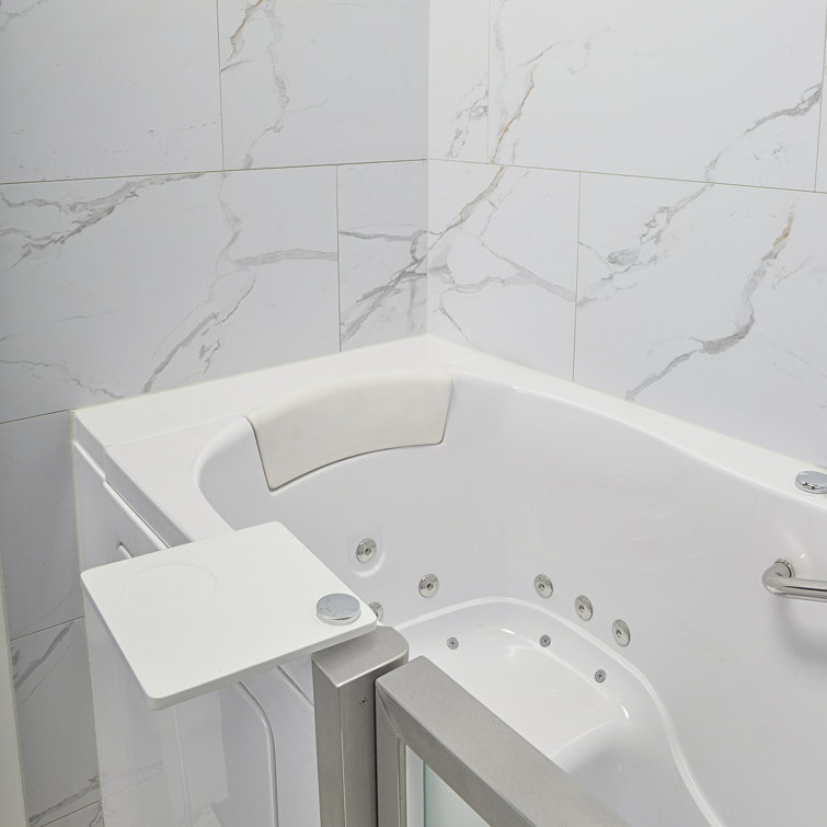 Royal 52" White Acrylic Walk-In Hydro Massage Bathtub