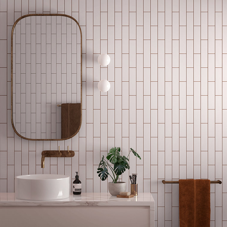 Glossy Pink Ceramic Subway Tile for Wall and Floor
