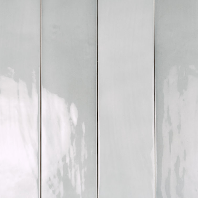 Gray Glossy Ceramic Subway Tile for Walls and Floors