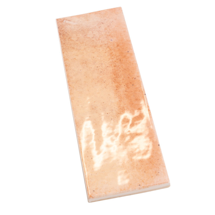 7.9'' Glossy Beige Ceramic Subway Tile for Kitchen and Bathroom