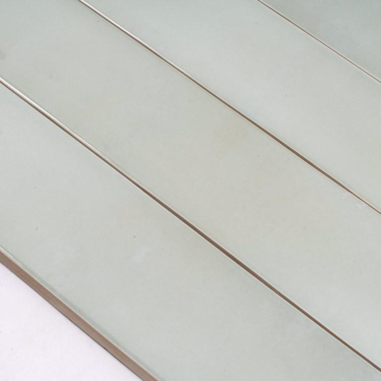 Tea Green Glossy Ceramic Subway Wall and Floor Tile