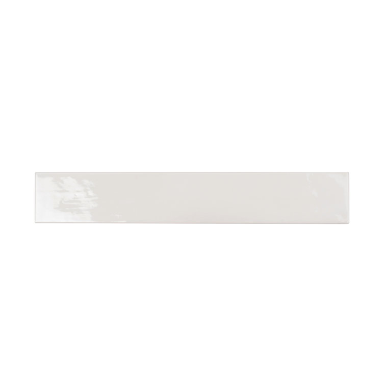 Ivory White Glossy Ceramic Subway Wall and Floor Tile