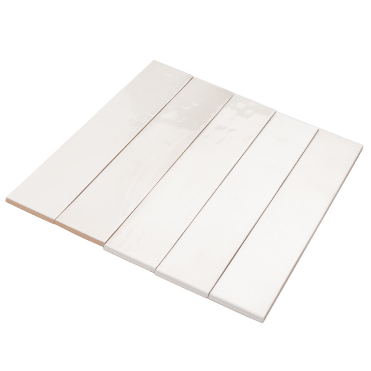 Ivory White Glossy Ceramic Subway Wall and Floor Tile