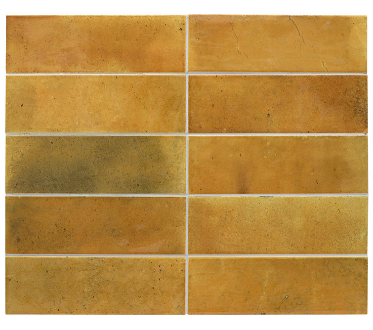 Honey Orange Glossy Ceramic Subway Wall and Floor Tile