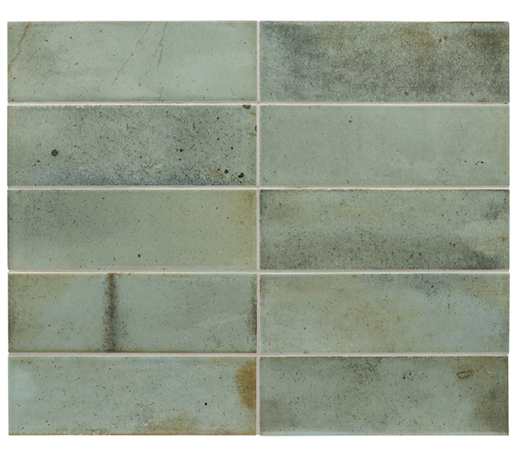 Antiek Glossy Green Ceramic Subway Wall and Floor Tile