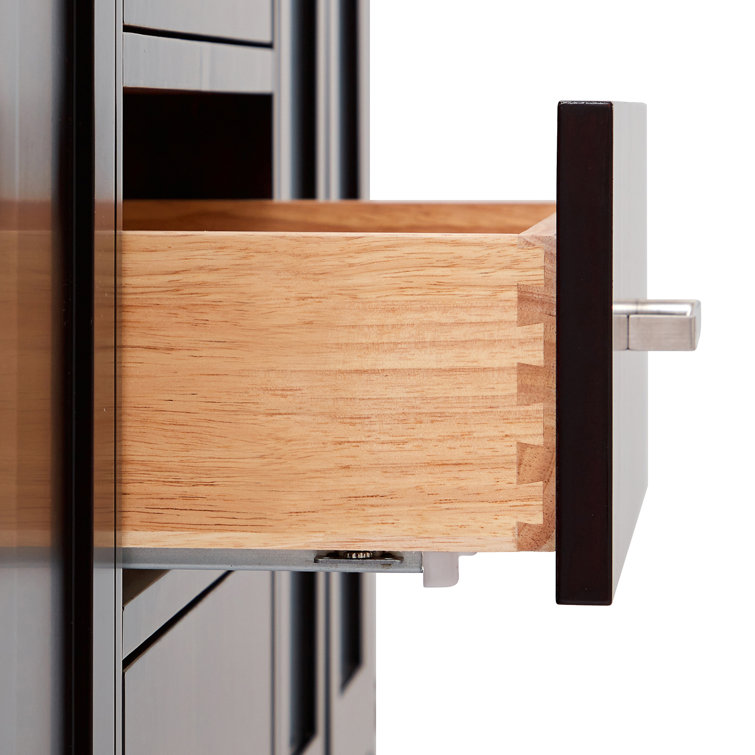 Espresso 66'' Double Freestanding Bathroom Vanity Base