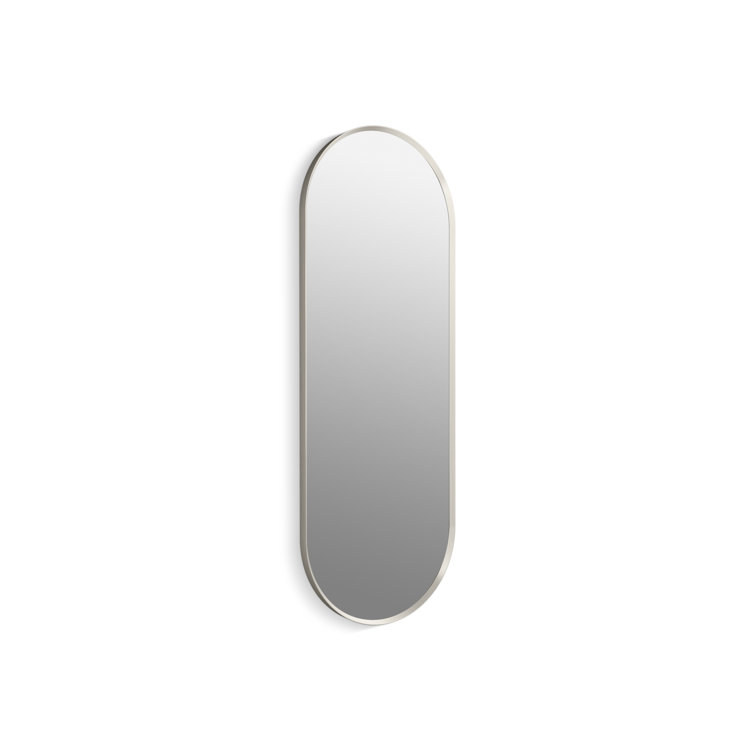 Essential Brushed Nickel 40" x 20" Capsule Vanity Mirror