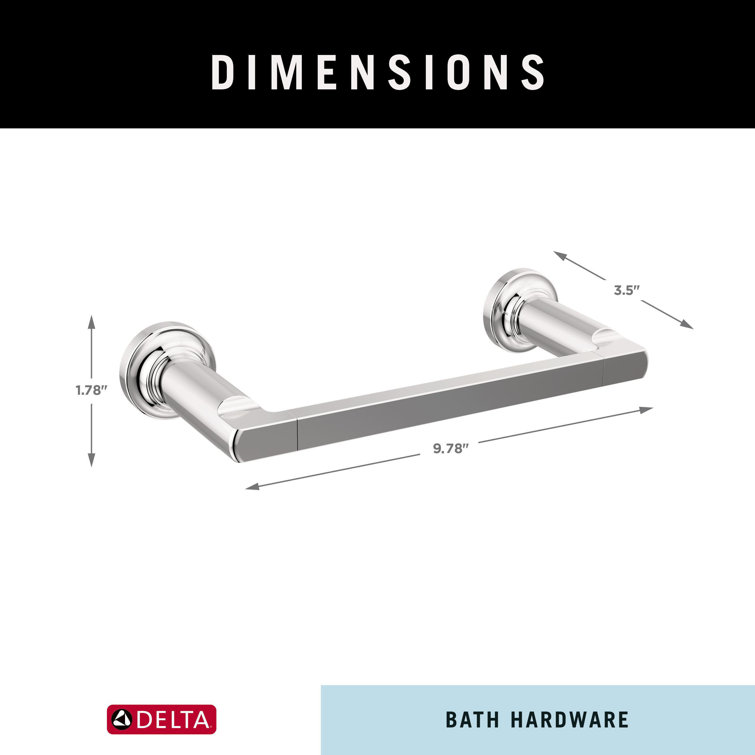 Tetra 8" Polished Chrome Hand Towel Bar