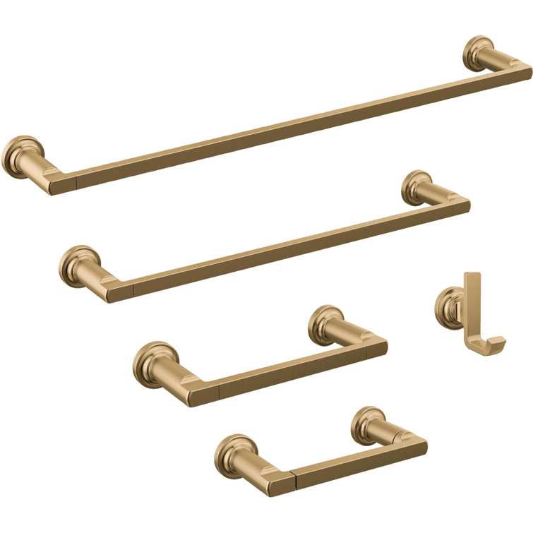 Champagne Bronze 24-inch Wall Mounted Towel Bar