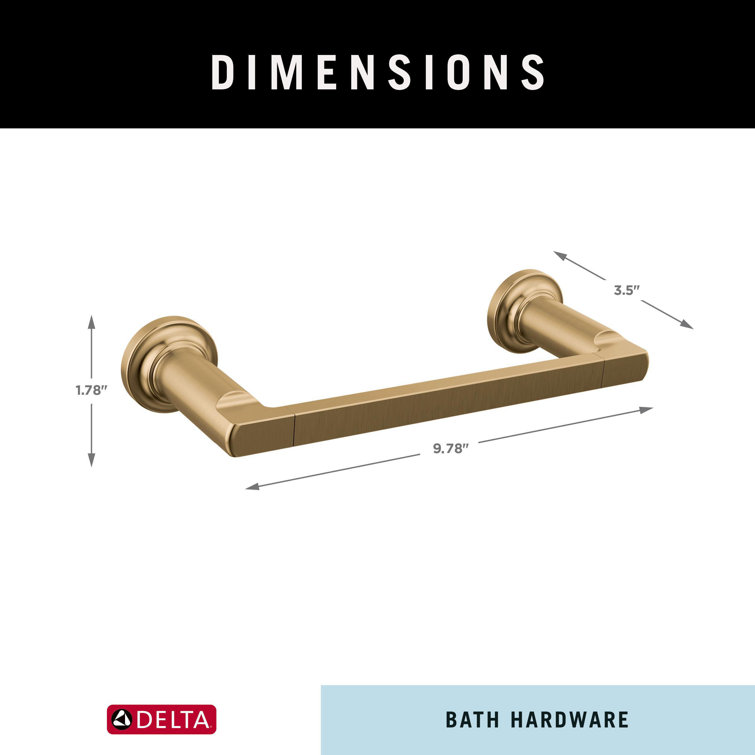 Tetra 8'' Champagne Bronze Wall Mounted Hand Towel Bar