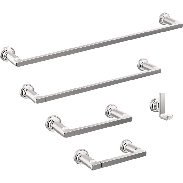 Tetra 24'' Polished Chrome Wall Mounted Towel Bar