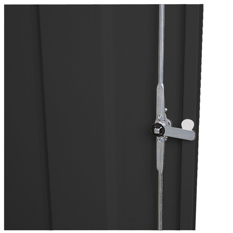 Classic Black Steel Wardrobe Cabinet with Adjustable Shelf