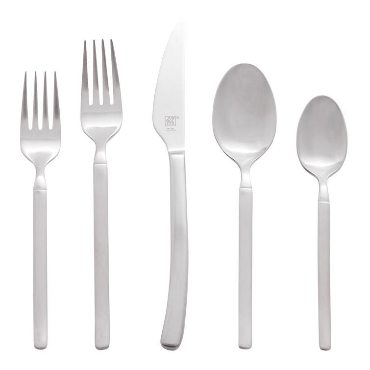 Opus Satin 45-Piece Stainless Steel Flatware Set, Service for 8