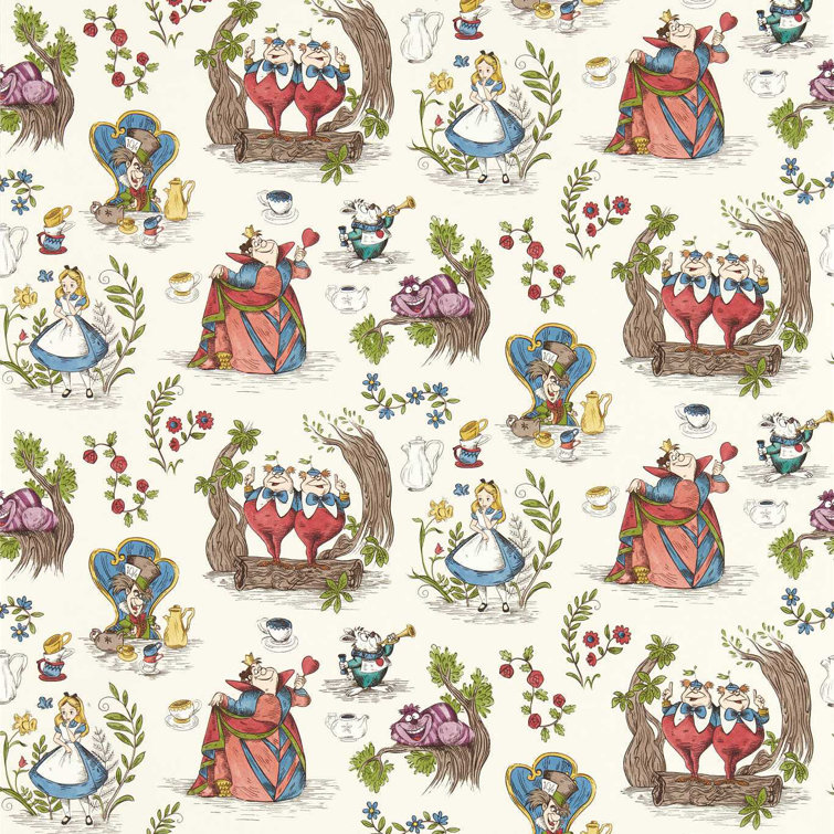 Alice in Wonderland Non-Woven Matte Wallpaper