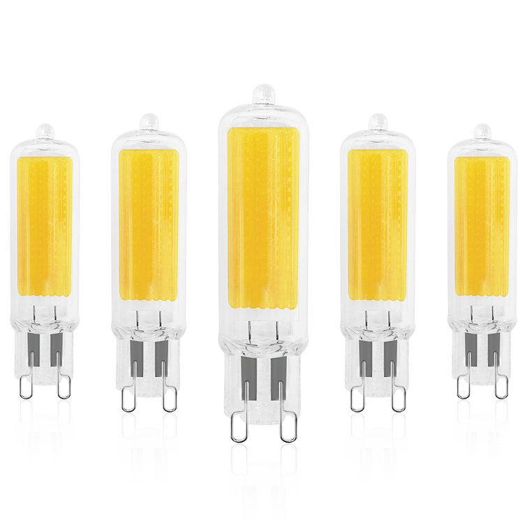 Dimmable Clear Glass Bi-Pin LED Bulbs, 50 Watt Equivalent