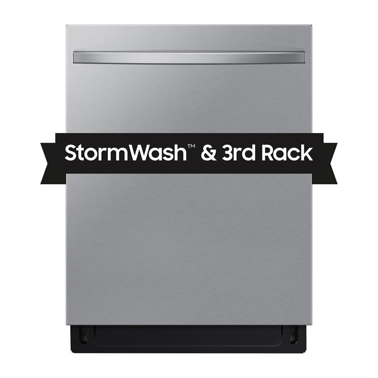24" Stainless Steel Smart Built-in Dishwasher with Adjustable Racks