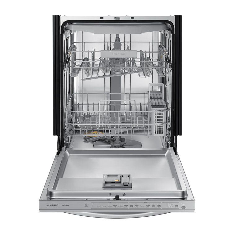 24" Stainless Steel Smart Built-in Dishwasher with Adjustable Racks