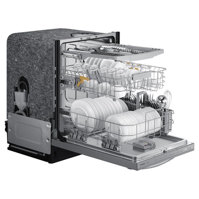 24" Stainless Steel Smart Built-in Dishwasher with Adjustable Racks