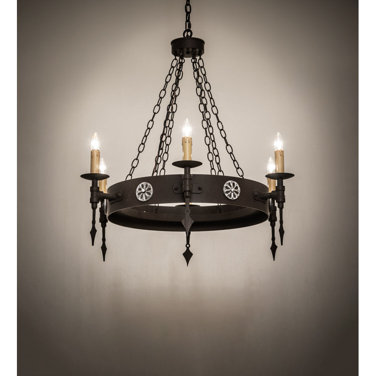 Warwick Dark Roast 6-Light Gothic Chandelier