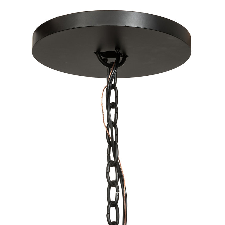 Cyclone 20-Light Solar Black Iron Chandelier