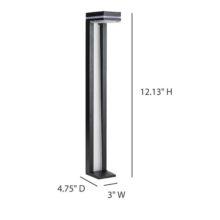 Sentry Black Solar LED Pathway Light with Dusk to Dawn, 2 Pack