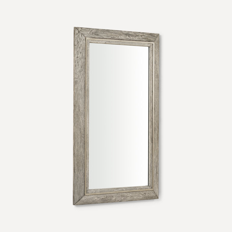 Light Gray Oak 40" x 24" Bathroom Vanity Mirror