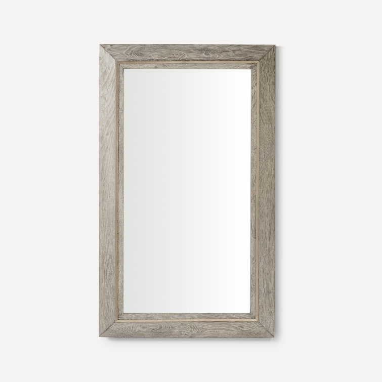 Light Gray Oak 40" x 24" Bathroom Vanity Mirror