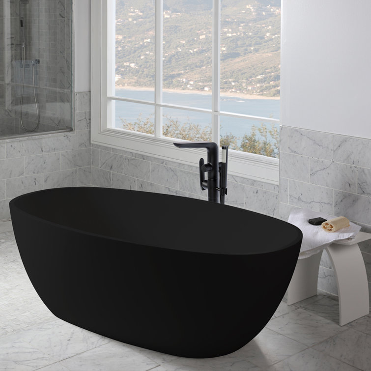 Brushed Nickel Floor-Standing Tub Filler with Diverter