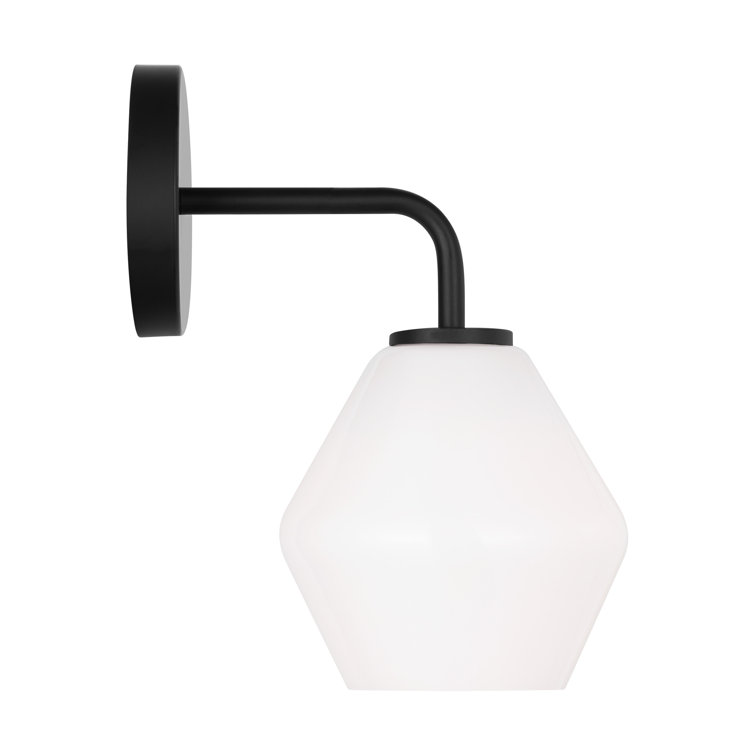 Midnight Black Industrial Farmhouse 1-Light Bath Vanity Pendant