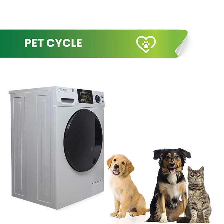 White 1.62cf Ventless All-in-One Washer Dryer with LED Control Panel