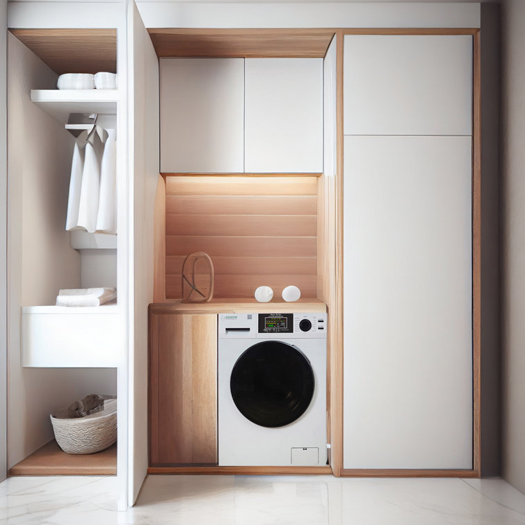 White 1.62cf Ventless All-in-One Washer Dryer with LED Control Panel